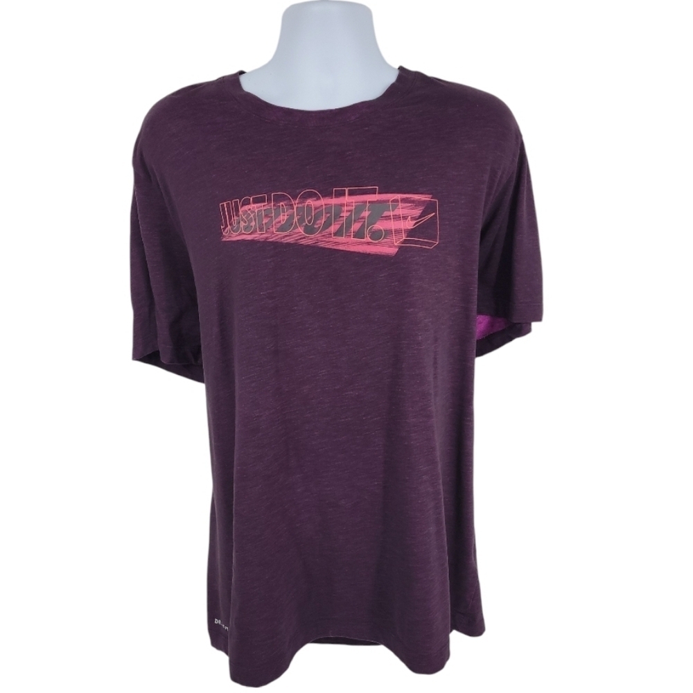 Nike Mens Dri-fIt‎ Purple Activewear T-Shirt Size XXL